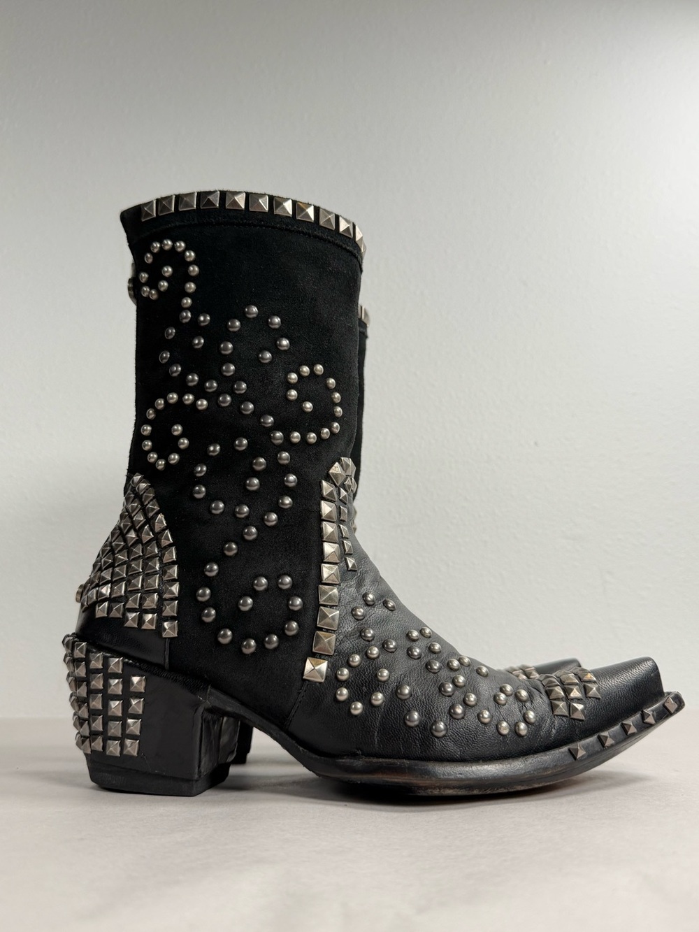 Double D Ranch by Old Gringo Women’s Cowgirl Boots Size 8.5 B Studded Snip Toe